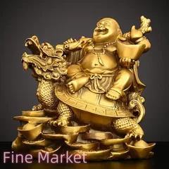 龍亀 亀 布袋様 置物 オブジェ 神様 神 金色 黄金 ゴールド厄除け 縁起物 開運 健康運 仕事運 家庭運 金運 商売〓盛 風水 縁起物 インテリア 玄関 オフィス