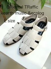 ORiental TRafficオリエンタルトラフィック ×earth music&ecology グルカサンダル オフホワイト L