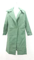 ◇ Shi Lonmg Fashion カジュアル 秋冬 シンプル 丈長め 長袖 ロングコート サイズM グリーン レディース E  【1306190003098】のサムネイル