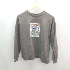 ◇ PAGEBOY ページボーイ オーバーサイズ リブ袖 シンプル 長袖 ロングTシャツ サイズＦ チャコールグレー レディース E  【1306190014612】