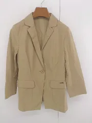 ◇ pierre cardin カジュアル シンプル 無地 1B 長袖 テーラード ジャケット サイズ40 ベージュ系 レディース E  【1306210000120】のサムネイル