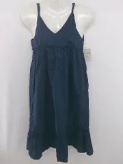 ◇ ●未使用● ◎ CROLLA aquagirl タグ付 カシュクール キャミソール 膝丈 ワンピース サイズ38 ネイビー レディース E  【1306240005010】のサムネイル