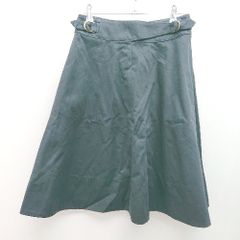◇ vetements de travail シンプル 無地 綺麗め おしゃれ 大人 膝丈 フレア スカート サイズ36 ネイビー レディース E 【1306260000552】