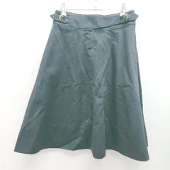 ◇ vetements de travail シンプル 無地 綺麗め おしゃれ 大人 膝丈 フレア スカート サイズ36 ネイビー レディース E  【1306260000552】のサムネイル