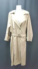 ◇ chocol raffine robe ショコラフィネ ローブ シンプル 大人 アウター 長袖 コート サイズF ベージュ レディース E  【1306260005793】のサムネイル