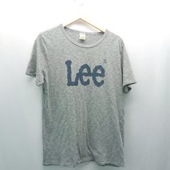 ◇ Lee リー スポーティ カジュアル ラフ 定番 シンプル 半袖 Tシャツ サイズM グレー レディース メンズ E 【1306260027634】