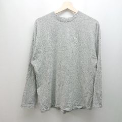 ◇ epine エピヌ カジュアル シンプル ラフ感 プリント 長袖 ロングTシャツ 表記なし ライトグレー メンズ E 【1307040043837】