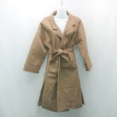 ◇ Girly Doll ガーリードール シンプル 厚手 冬物 アウター 長袖 コート サイズM ブラウン レディース E  【1307040079461】のサムネイル