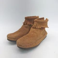 ◇ Minnetonka ミネトンカ シンプル カジュアル 無地 かわいい スニーカー サイズ1 ブラウン レディース E  【1307120011084】のサムネイル