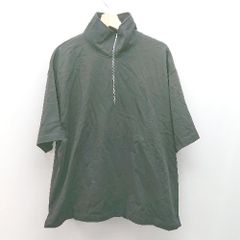 ◇ EMMA CLOTHES 엠마 클로즈 하프 Zip 하이넥 심플 긴팔 컷소우 사이즈 M 블랙 레이디스 E [1307120012753]