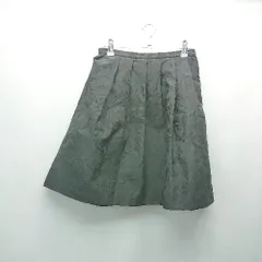 ◇ Jill Stuart 裏地あり きれいめ サイドファスナー ホック ショート丈 プリーツ スカート サイズ2 ブラック レディース E  【1307120026972】のサムネイル