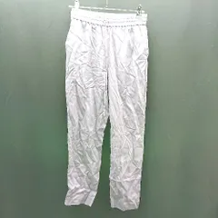 ◇ BEAUTY & YOUTH UNITED ARROWS ウエストゴム 腰紐調節 薄手 シンプル オシャレ パンツ サイズS パープル レディース E  【1307120029829】