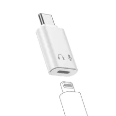 新品 Ocbuo Lightning&Type-C変換アダプタ 1本2役 iPhoneイヤホンジャック 通話/音量調節/音楽対応 Lightning-3.5mm イヤホン変換ケーブル MFi認証 イヤホン・ヘッドホンアダプター USB-C 3.5mm 変換 i