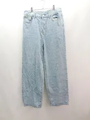 ◇ HOLIDAY ホリデイ ステッチ 厚手 シンプル オシャレ カジュアル 綺麗め デニムパンツ サイズM ブルー レディース E  【1307210020828】のサムネイル