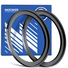新品 NEEWER ステップアップリング 72-82mm 2点セット 超薄型 アルミ合金製 アダプターリング フィルター径変換アダプター 1枚クリーニングクロス付属のサムネイル