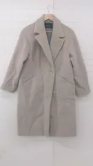 ◇ green label relaxing 通勤 OL シンプル 無地 ウール混 長袖 チェスター コート サイズ38 グレー系 レディース P  【1307250024367】のサムネイル