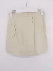 ◇ who's who Chico コットン100% バックウエストゴム キュロット パンツ アイボリー系 レディース E  【1307250039965】のサムネイル