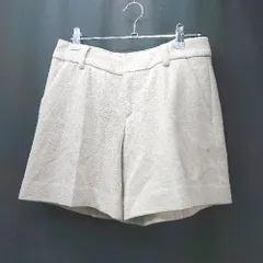 ◇ COUP DE CHANCE 起毛 裏地 ヘリンボーン ストレッチ シンプル ショートパンツ サイズ38 ベージュ レディース E  【1307260041415】のサムネイル