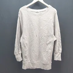 ◇ mystic ミスティック カジュアル シンプル オーバー 刺繡ロゴ 長袖 トレーナー サイズF グレージュ レディース E  【1307260044737】のサムネイル