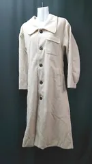 ◇ ◎ JUNOAH ジュノア フロントボタン バックスリット ロング丈 綺麗め 長袖 コート サイズXL アイボリー レディース E  【1307260049688】のサムネイル