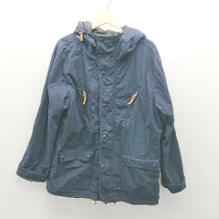 ◇ CORISCO コリスコ 綿ナイロン混合生地 ジップアップボタン シンプル 長袖 ジャンパー サイズXL ネイビー メンズ E  【1307260051513】のサムネイル