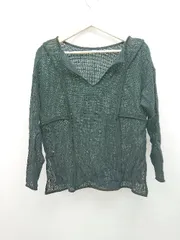 ◇ CIAOPANIC TYPY シンプル 無地　メッシュトップス　透け感 長袖 カットソー サイズONE ブラック レディース E  【1307260064001】