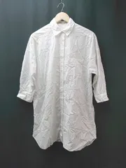 ◇ URBANRESEARCH アーバンリサーチ シャツ生地 シンプル 大人 ロング丈 ワンピース 表記なし ホワイト レディース E  【1308160030899】のサムネイル