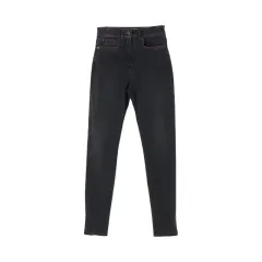 MSGM (WOMEN - S) コットン ポリ パッチ ロゴ デニム パンツのサムネイル