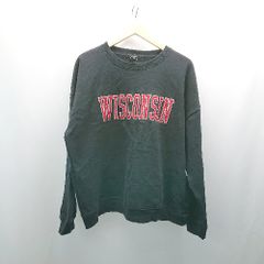 ◇ FREAK'S STORE カジュアル シンプル 裏起毛 刺繡 ラフ感 長袖 トレーナー サイズS ブラック メンズ E 【1308160067925】
