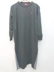 ◇ POLO BRITISH COUNTRY SPIRIT マタニティ 切替 長袖 膝下丈 ワンピース サイズM ブラック系 レディース P  【1308160078945】のサムネイル