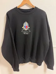 (^w^)b Deviluse デビルユース 裏起毛 スウェット 黒 L ブラック ユニセックス  OM12630MRのサムネイル