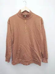◇ relume ハーフジップアップ デイリー使い 長袖 トレーナー スウェット サイズ165-170 MS 7 8 ブラウン系 メンズ P  【1308240008671】のサムネイル