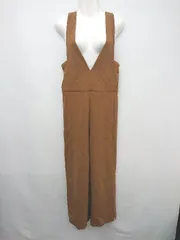 ◇ AMERICAN RAG CIE アメリカンラグシー スリット サロペット パンツ サイズF キャメル レディース P  【1308240012470】のサムネイル