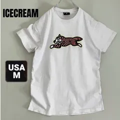 ICECREAM★ランニングドッグ Tシャツ/タイガーストライプ★BBC/Billionaire Boys Club★USAメンズM   #2605M056のサムネイル