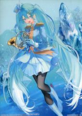 [중고] 포스터 눈 미쿠 올스타즈 A4 클리어 포스터 눈 미쿠 2020 [이치 반 쿠지 눈 미쿠 ~ SNOW MIKU ALL STARS ~] S 상