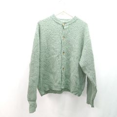 ◇ EMMA CLOTHES 엠마 클로즈 버튼 기모 케이블 스트레치 긴팔 가디건 사이즈 M 그린 레이디스 E [1308290029800]