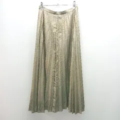 ◇ JOURNAL STANDARD 光沢感 サテン 上品 ポリエステル100％ ロング プリーツ スカート 表記なし ゴールド レディース E  【1308290046234】のサムネイル