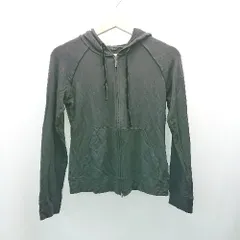 ◇ 23区 ジップアップ フード カジュアル 羽織り ポケット 長袖 パーカー サイズ38 ブラック レディース E  【1308290058046】のサムネイル