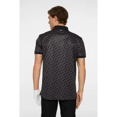 ジェイリンドバーグゴルフ メンズ トップス ポロシャツ プリント J Lindebergolf Tech Print Polo Sn52 Tonal Black ブラック