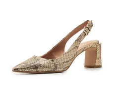 ヴィンスカムート レディース シューズ ヒール Vince Camuto Hamden Buckle Slingback Pump NaturalGold ゴールド