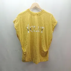 ◇ MARIED'OR マリードール クルーネック フロントプリント ノースリーブ Tシャツ サイズ1 イエロー レディース E  【1309040030985】のサムネイル