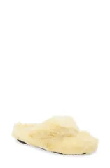 アクネ ストゥディオズ レディース シューズ サンダル Acne Studios Blurr Shearling Flip Flop Canaryellow イエローのサムネイル