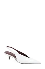 プロエンザショラー レディース シューズ パンプス Proenza Schouler Slash Pointed Toe Slingback Pump White ホワイトのサムネイル