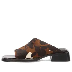 ミスタ レディース シューズ サンダル アシンメトリー Miistalendrasymmetric Sandals Cow Aruna Tan Brown ブラウンのサムネイル