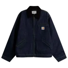 カーハート メンズ アウター ジャケット・ブルゾン デニム Carhartt WIP Denim OG Detroit Jacket Blue Rinsed Black ブラック