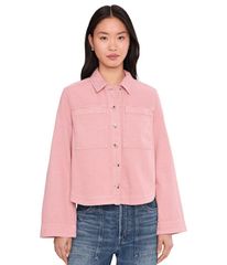 新品 R13 ピンク&ベージュ リラックス ワークシャツ - メルカリ