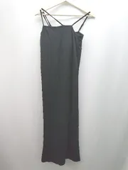 ◇ apres jour mignon パッド付き バックスリット 大人 ノースリーブ ロング丈 ワンピース 表記なし ブラック レディース E  【1309040058422】のサムネイル
