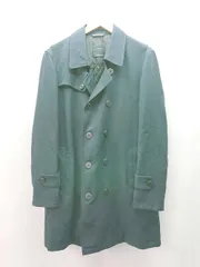 ◇ MODA RITORNO バックベルトデザイン フロントボタン スリット 長袖 トレンチコート サイズL ネイビー レディース E  【1309250003779】のサムネイル