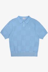 Carhartt ニットポロ サマーニット 市松柄 半袖 - メルカリ