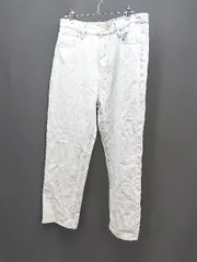 ◇ MONO-MART モノマート ステッチ 厚手 ウォッシュ加工 カジュアル シンプル デニムパンツ サイズL ブルー レディース E  【1309250046639】のサムネイル